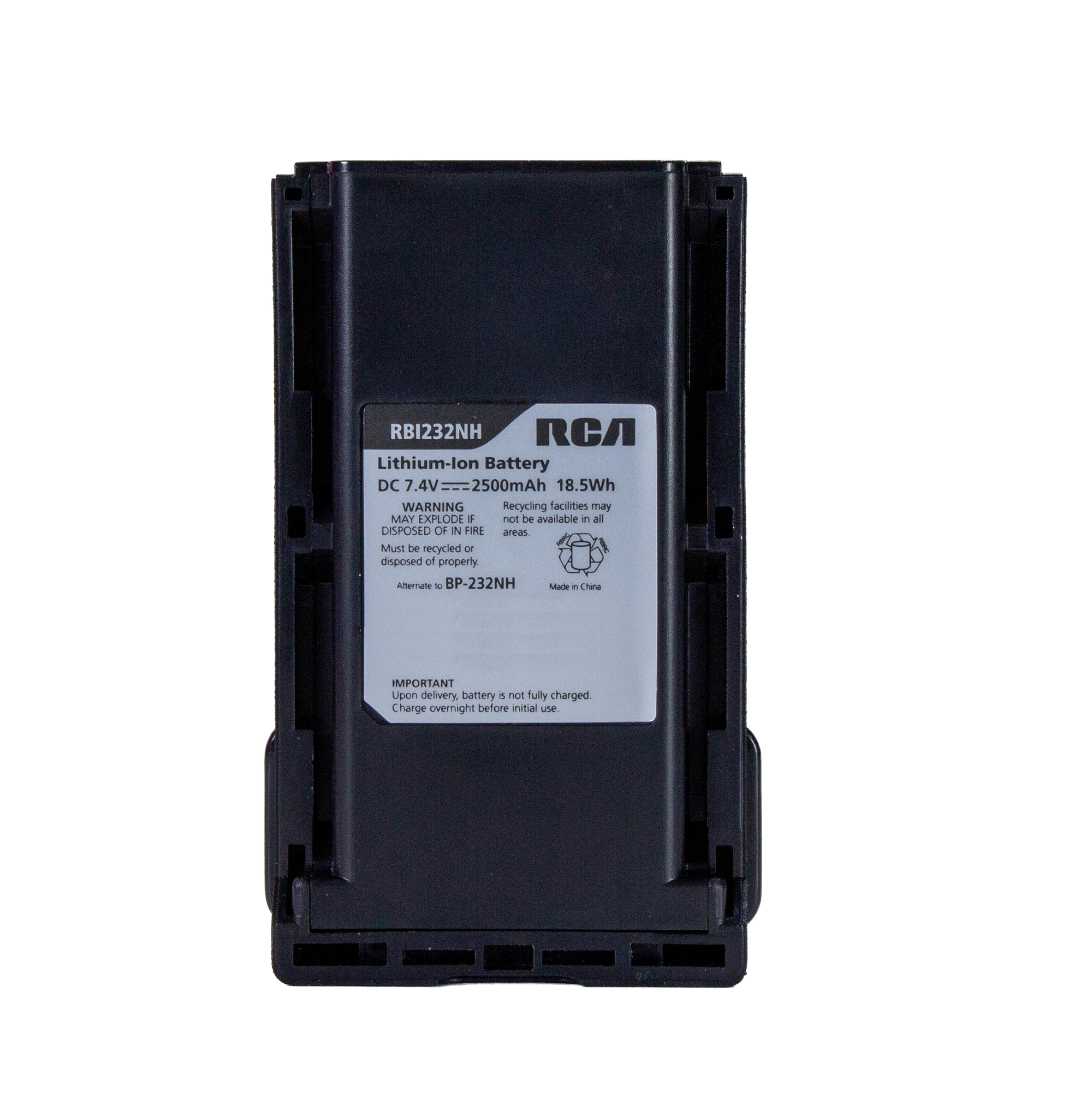 RBI232NH 2500mAh Replacement Battery Pack for Icom A14 / F14/F24 / F3011/F4011