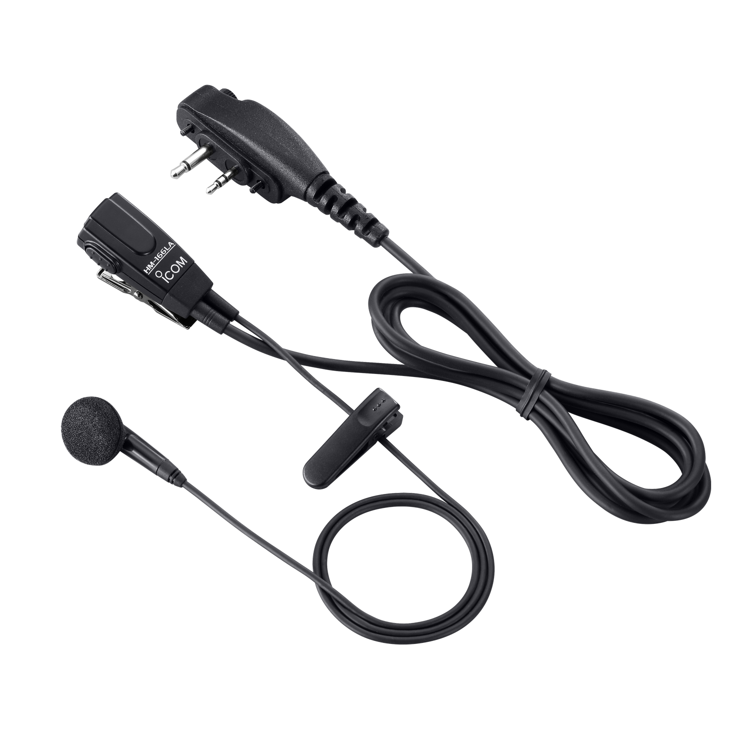 Icom HM166LA Earphone Microphone