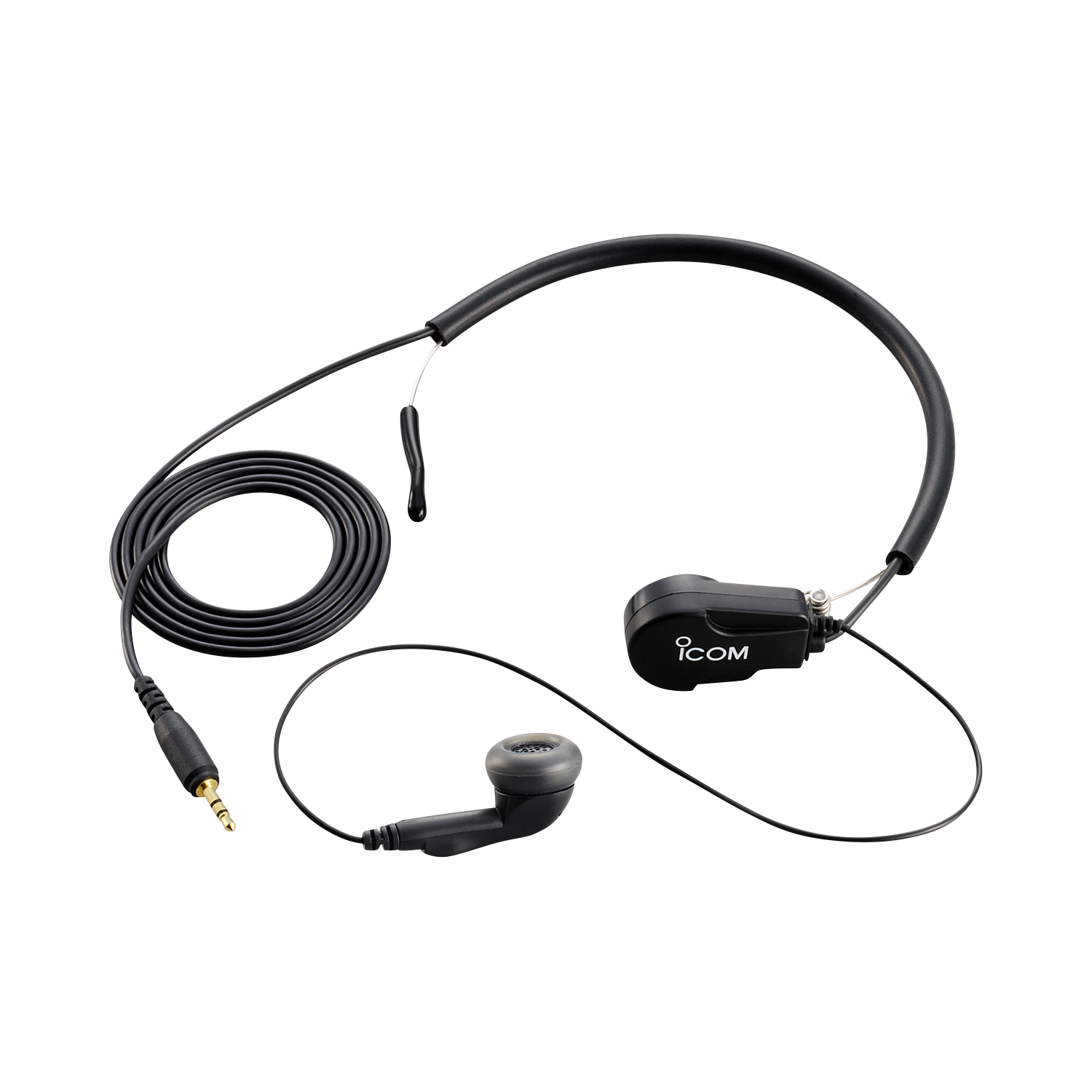 Original Icom HS97 Lightweight Earphone with Throat Mic Headset