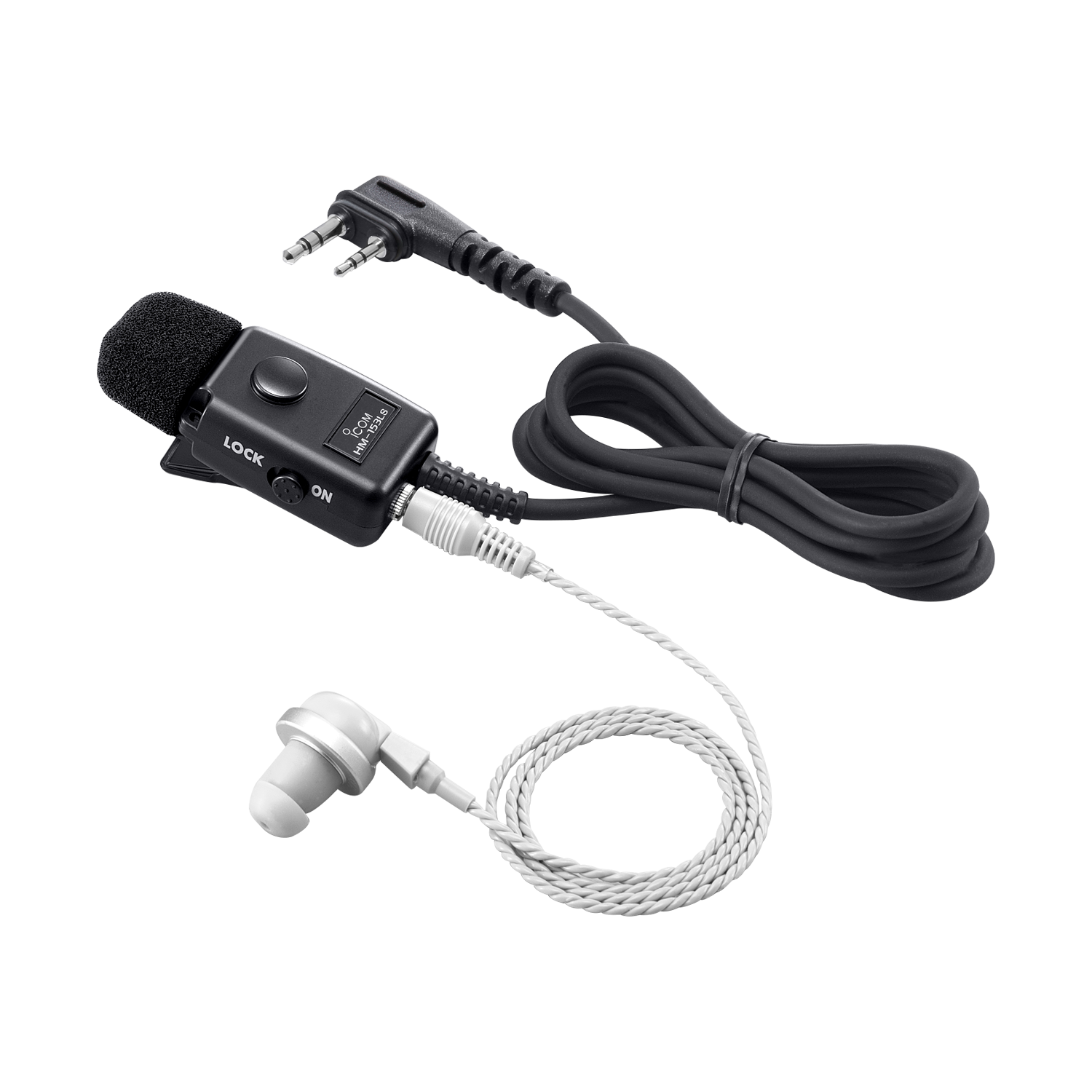 Icom HM153LS Microphone With 2.5mm Earphone Combination