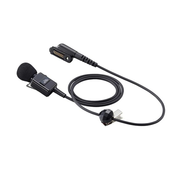 Original Icom HM163MC Lapel Mic With 2.5mm Earphone Jack