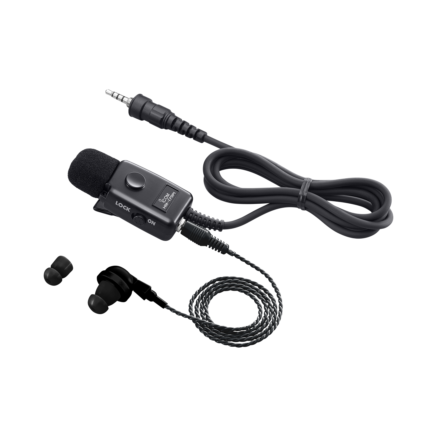 Icom HM179PI Earphone Speaker Mic For IP110H