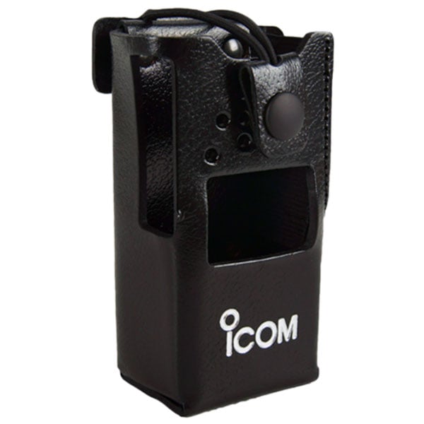 Leather Two-Way Radio Holster - Icom LCF1000SS With Cutout For Display
