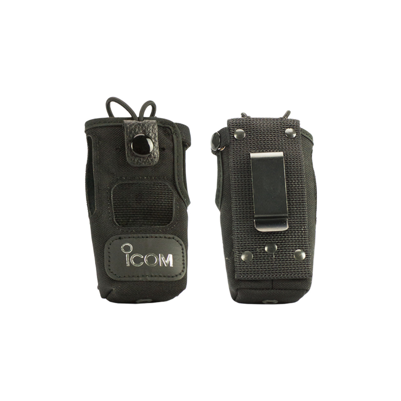 Leather Two-Way Radio Holster - Icom NCF1000TC With Cutout For Display And Full Keypad