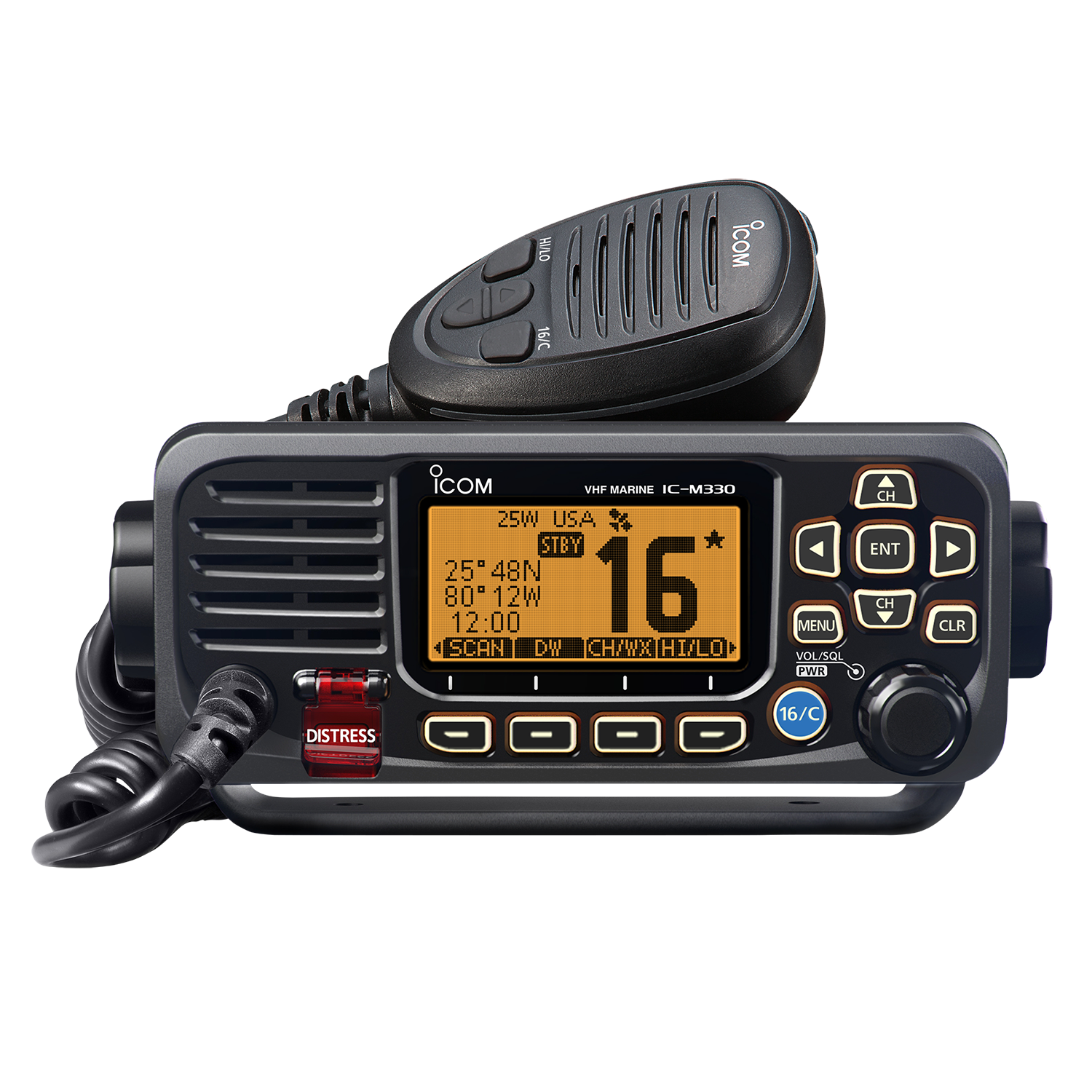Icom M330/M330G VHF Marine Fixed Mount