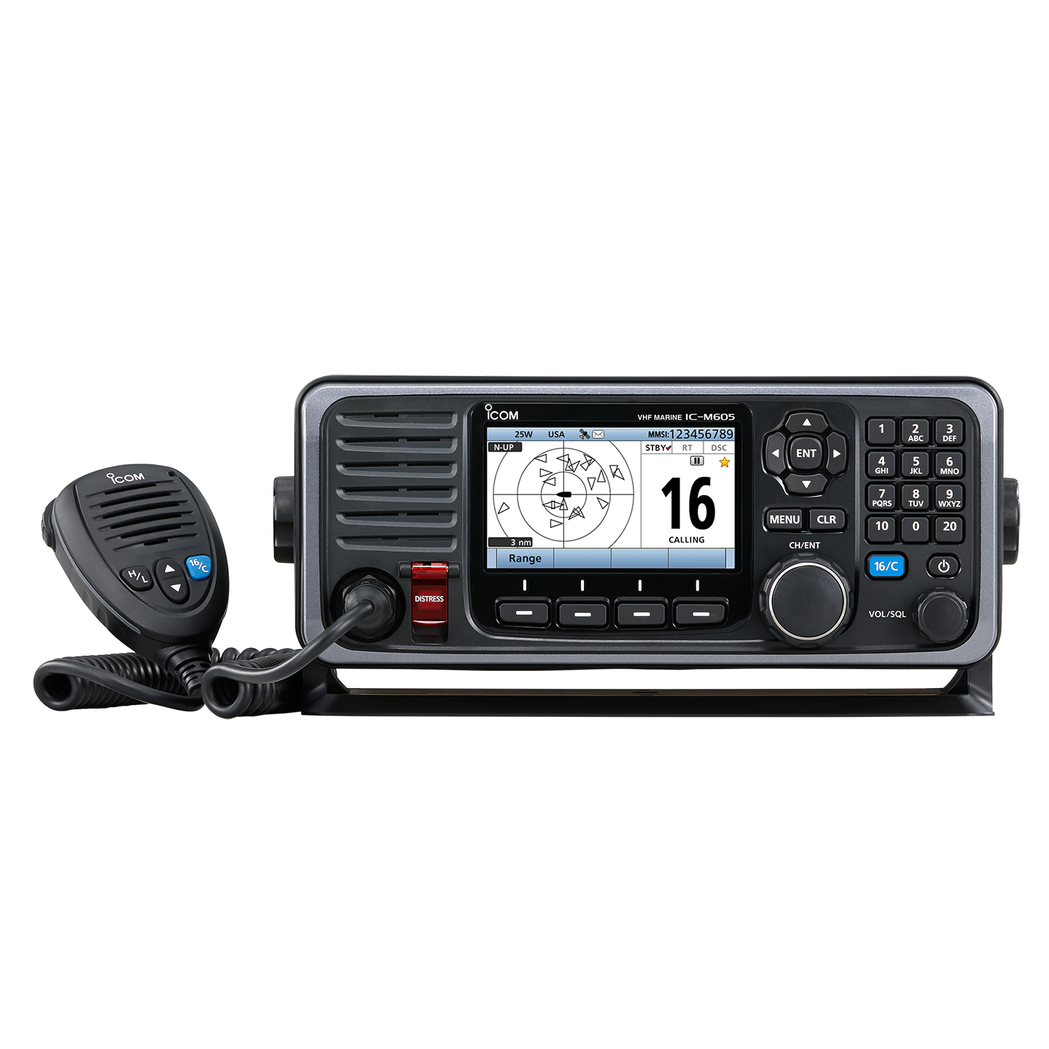 Icom M605 Class D DSC Marine VHF Radio