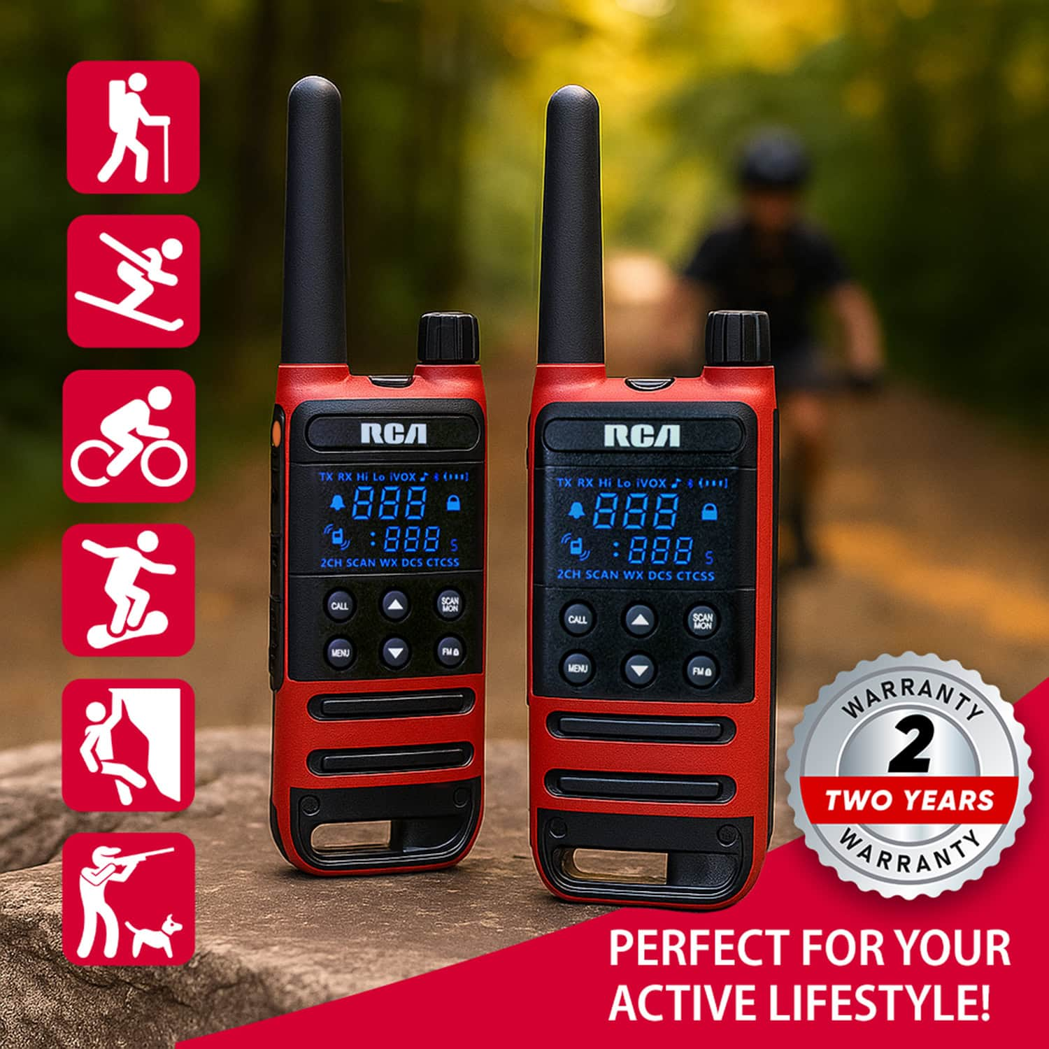 RCA RCR490 FRS Handheld Radio